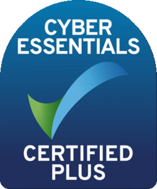 Cyber Essentials Plus certified badge (IASME-issued)
