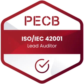 PECB ISO 42001 Lead Auditor badge